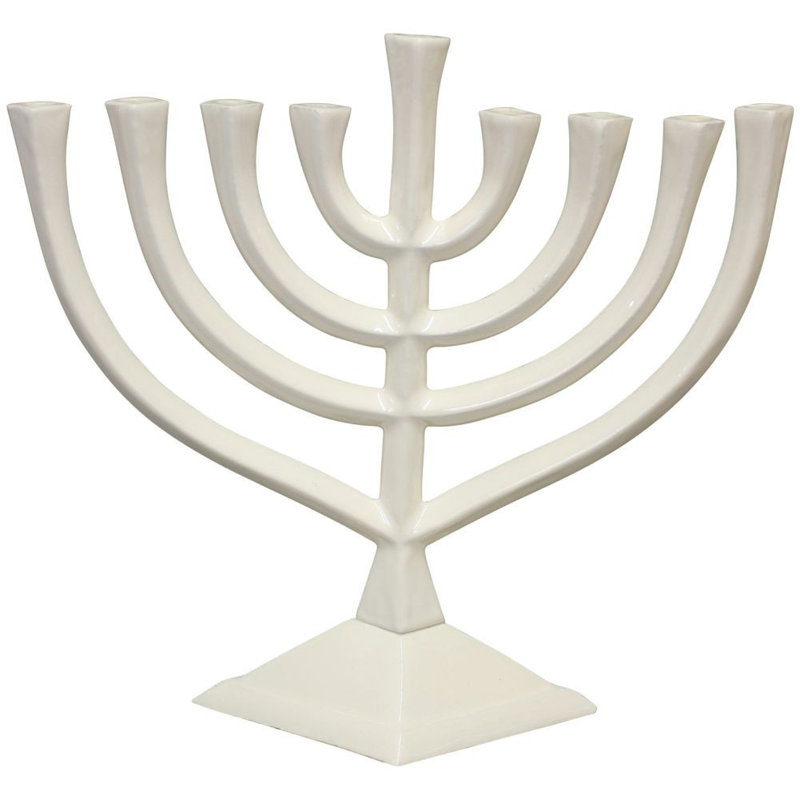 Lamp Lighters Ultimate Judaica Menorah, Blanc