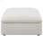 Ivory Square Upholstered Ottoman