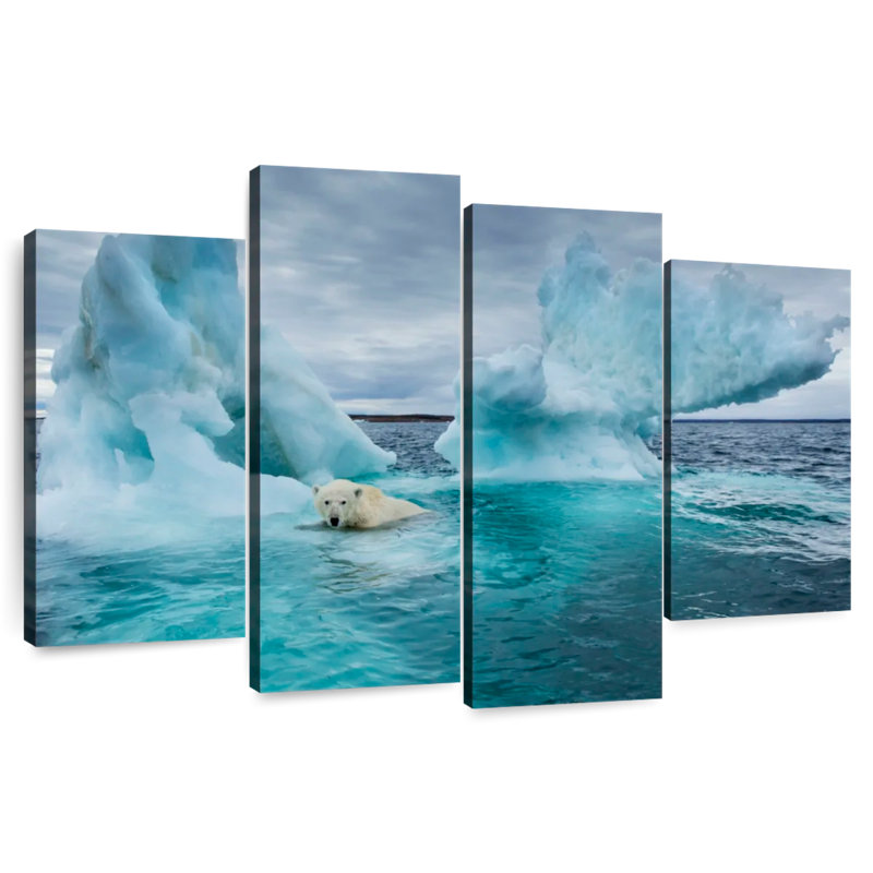 Repulse Bay Polar Bear, 27" H x 43" W