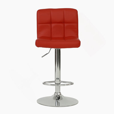 Set Of 2 Adjustable Height  Bar Stools, Armless Barstool