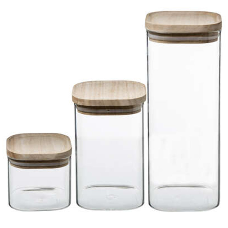 Glass Jar - Set of 3