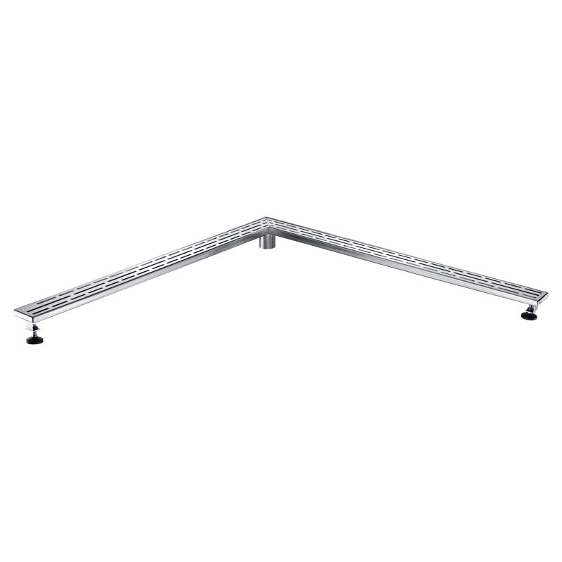 Wall Corner Stainless Steel Floor Shower Drain 