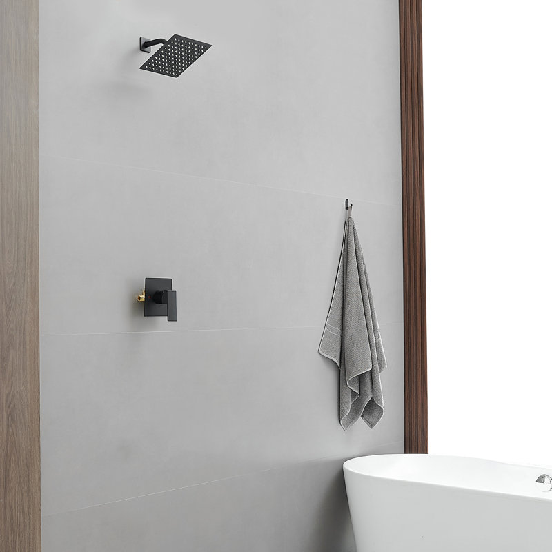 All-In-One Kit with Rough in-Valve, Matte Black