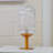 Bronze Ribbed Clear Glass Table Lamp