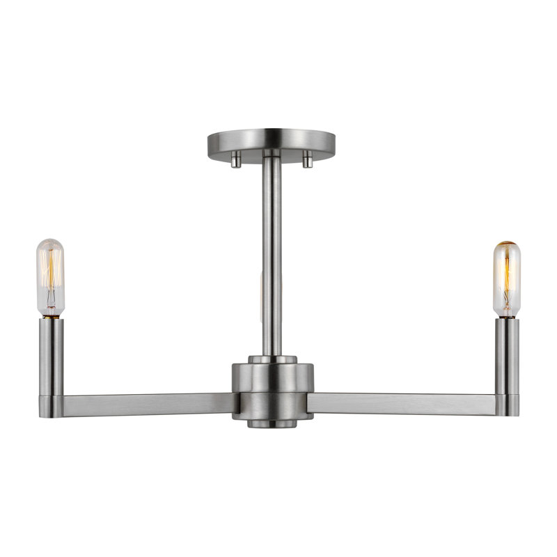 Fullton 3 - Light Semi Flush Mount, Brushed Nickel