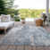 Machine Washable Indoor/Outdoor Xhevrie Blue Rug