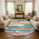 Premium Machine Washable Slesnick AMF1665 Stripes Rug