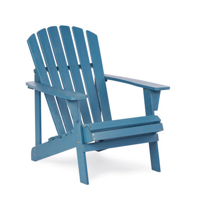 Chaise Adirondack d'extérieur en bois pour patio
