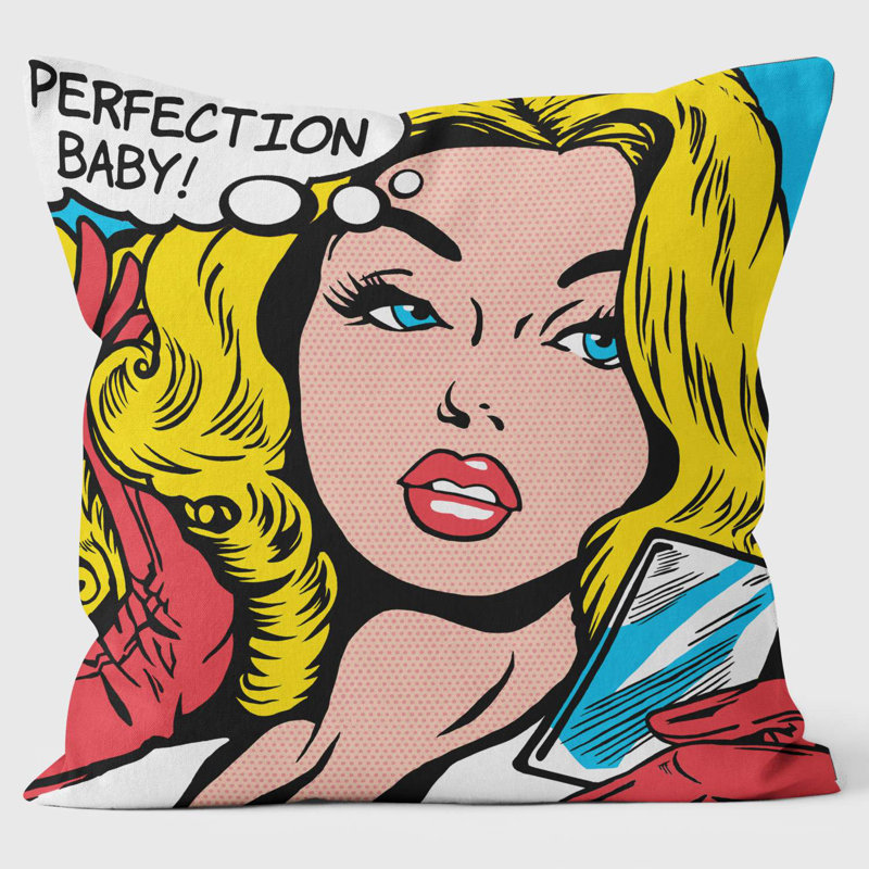 Perfection Baby! - Pop Art Cushion