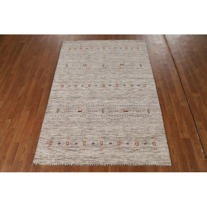 Tapis indien fait à la main Gabbeh 4 x 6