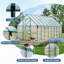 Serre en polycarbonate 8 * 16FT pour l'extérieur, grande serre avec structure à installation rapide-124341989