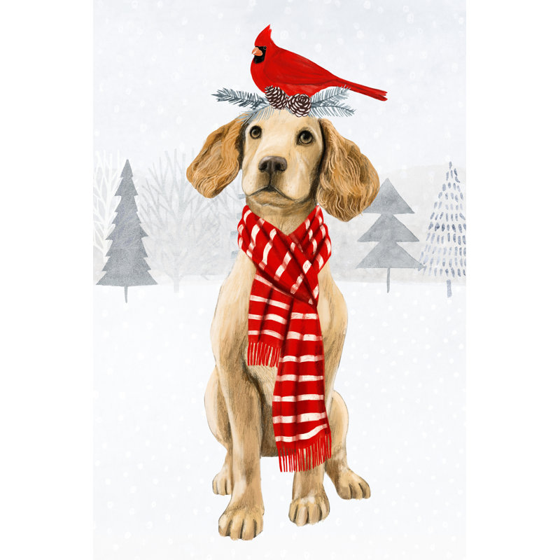 Christmas Cats And Dogs V by Victoria Borges - Wrapped Canvas Painting, 76cm H x 51cm W