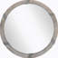 30.75" Wood Wall Mirror, Farmhouse Decorative e Round Mirror for Wall Decor