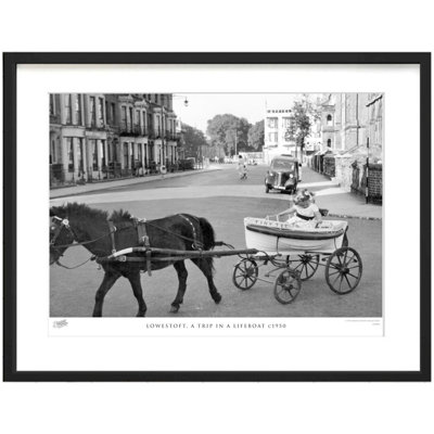 Lowestoft, a Trip in a Lifeboat C1950 1 Piece Single Picture Frame Wall Art
