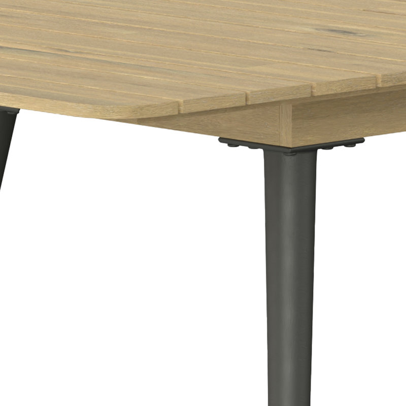 Beachside Light Teak Acacia Wood Extendable Outdoor Dining Table