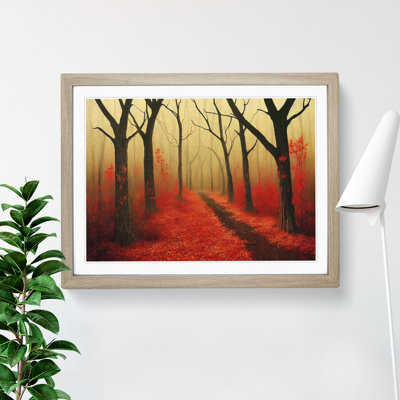 Stylish Autumn Forest 1 Piece Single Picture Frame Wall Art