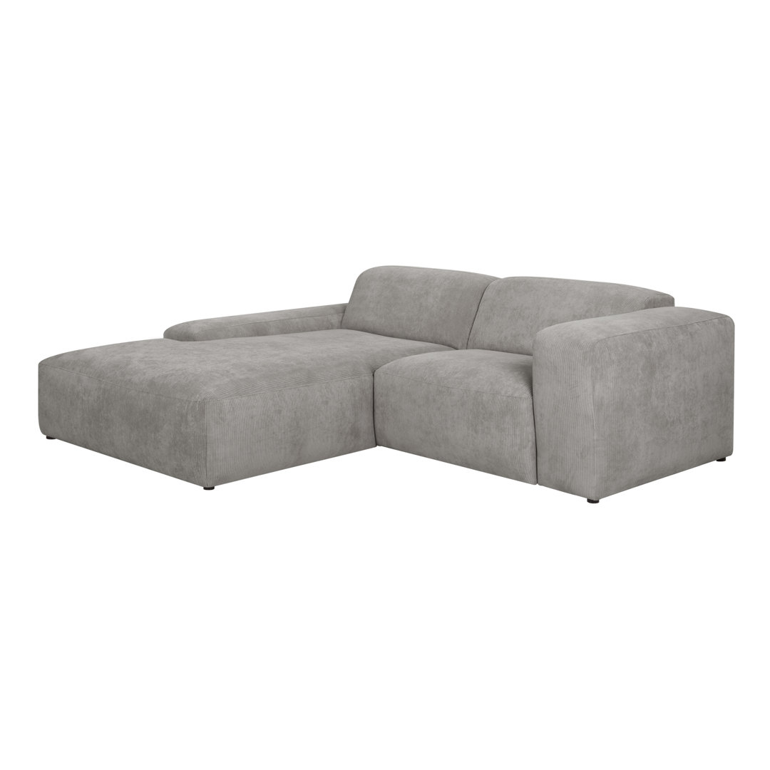 Ecksofa Chiodo - kleines Sofa Element - extra lange Chaise Longue