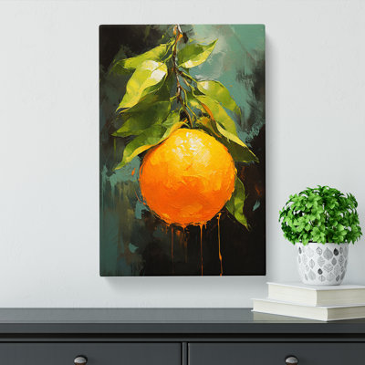Orange Fruit Modern - Single Picture Frame Print