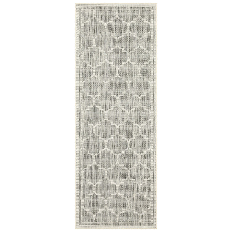2 Ft. 7 In. X 3 Silver Rug - Sunshine Gchar2006, Trellis , Polypropylene , Stain , For Indoor Use Gchar2006 In., Floor Covering