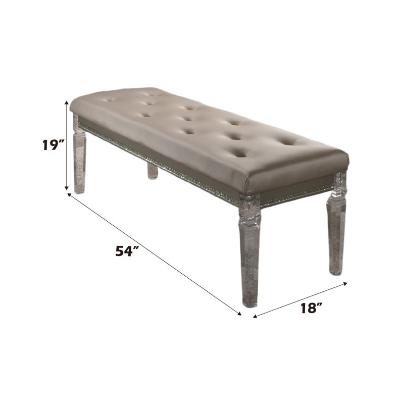 Banc en similicuir charpentier
