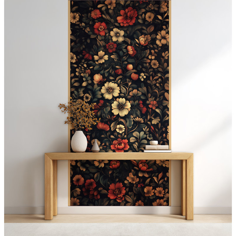 Adhésif décoratif mural William Morris, H 108 po x l 52 po