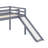 Twin Elevated Bed With Ladder And Slide Loft Design Including Safety Guardrails-117529622