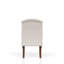 Fauteuil à oreilles rembourré pour l'hôte, gris, avec salle à manger d'hôte de qualité traditionnelle