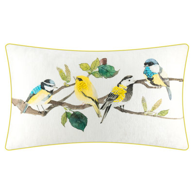 Decorative Accent Handmade Animal Birds Throw Pillow Cover Pillowcase