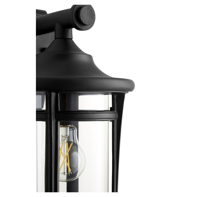 Lanterne murale d'extérieur noire H 15 po, H 15 po x l 8,25 po x P 9,13 po