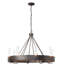 Banded 8 - Light Unique / Statement Wagon Wheel Chandelier-38841460-38841458