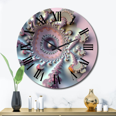 Horloge murale en métal