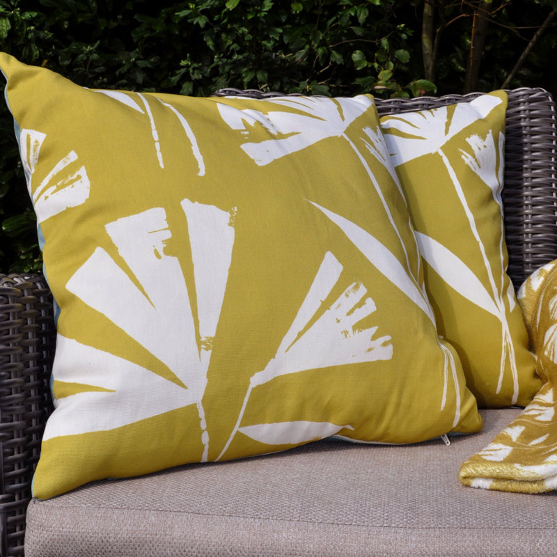 Alma Outdoor Indoor / Outdoor Floral Square Cushion, Polyester/Polyfill