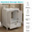 24" White Bathroom Vanity With Ceramic Sink