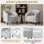 Fauteuil club rembourré en tissu-114882591