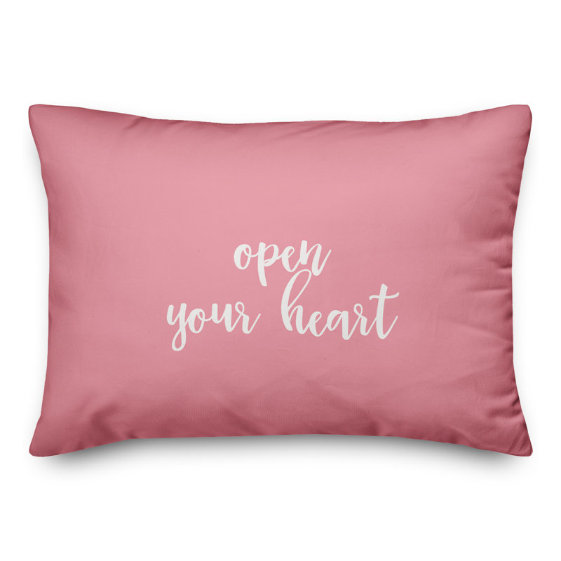 Coussin décoratif ouvrir the cardiaque , Rose