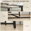 Long Dining Table With Large Tabletop And Steel Legs,Kitchen Table,For Your Home