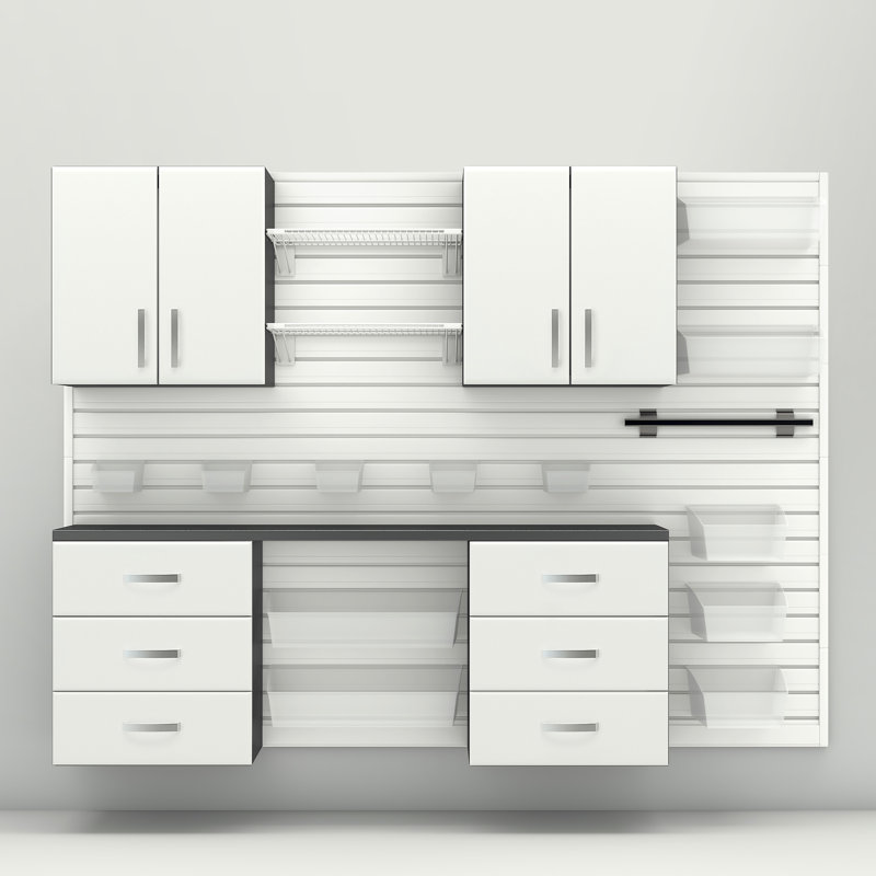 Ensemble de bricolage H 72 po x l 96 po x P 17 po, Blanc