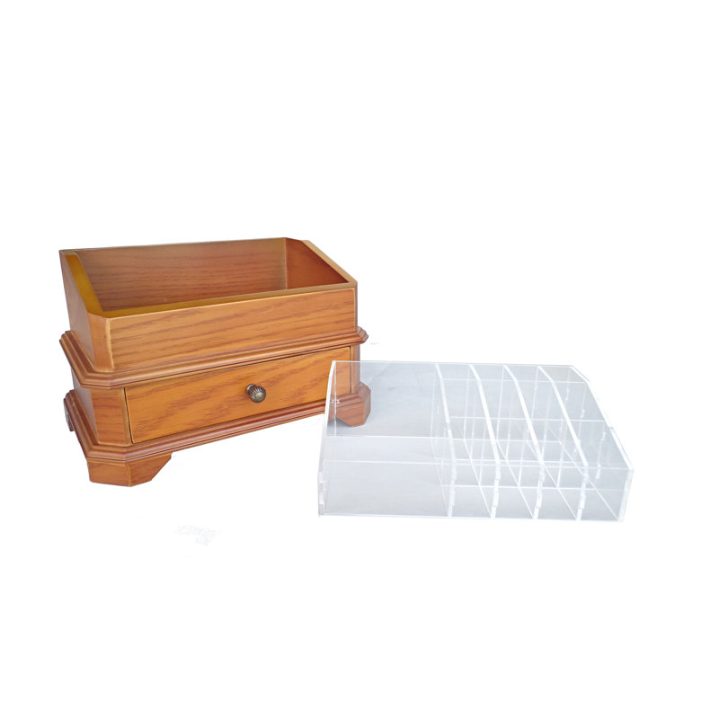 Netzer Wood Jewelry Box + Drawers