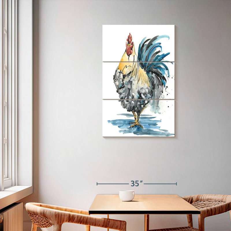 Brampt Rooster Splash II, 57" H x 36" W
