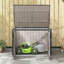 VidaXL 151.5cm W 300L Steel Lockable Cabinet Deck Box in Black