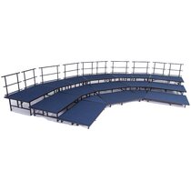 Seated Choir Riser Add-On Set, Hardboard 36D, Band & Choral Risers