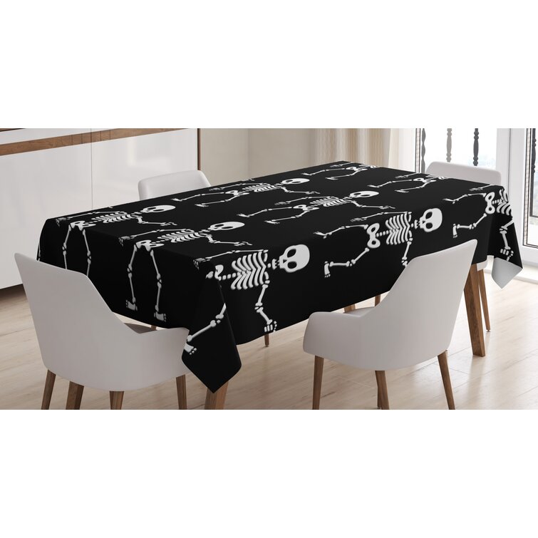 Rectangle Geometric Halloween Polyester Tablecloth