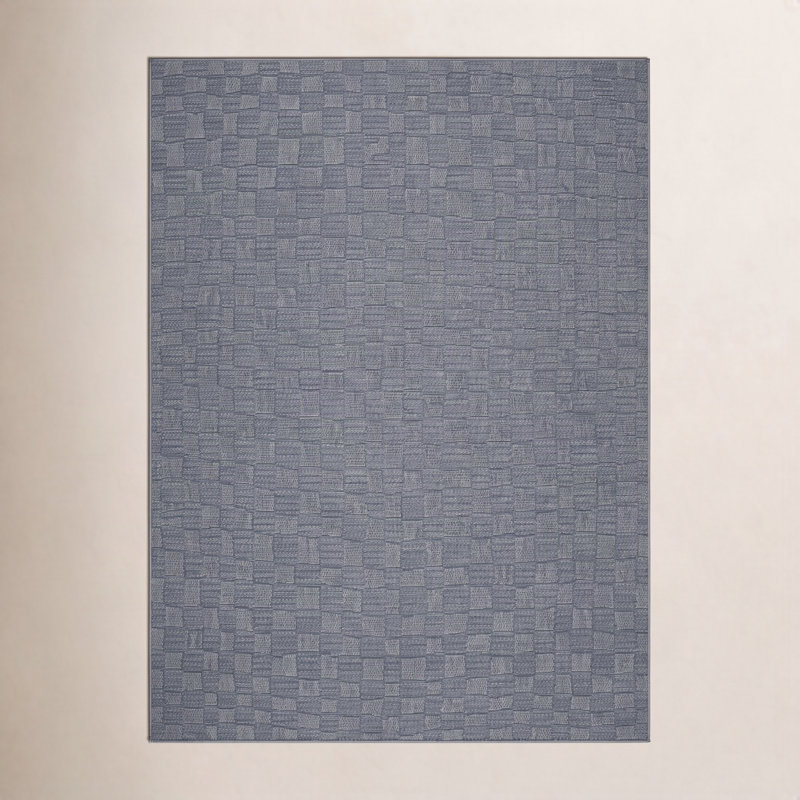 Winn Checkered Rug, Rectangle 6'7" x 9'