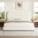 Manfred Boucle Upholstered Cloud Bed Frame with Rounded Corners Headboard, Soft Platform Bed Frame with Thickened Footboard