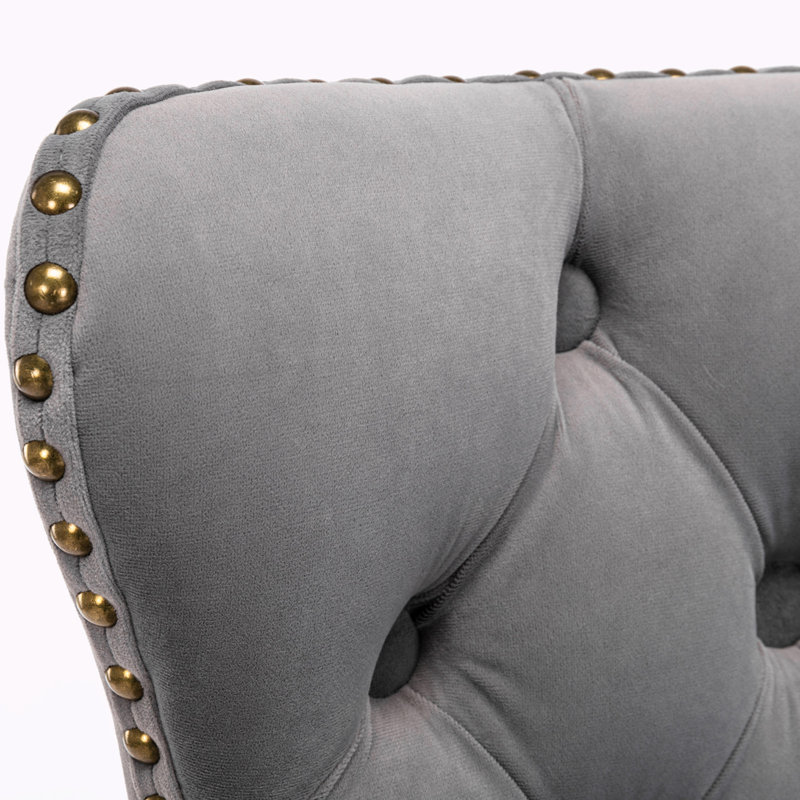 Divonte Swivel Upholstered Adjustable Height Counter Stool with Metal Frame, Gray