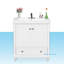 Plateau de meuble-lavabo simple 30 po en blanc avec lavabo
