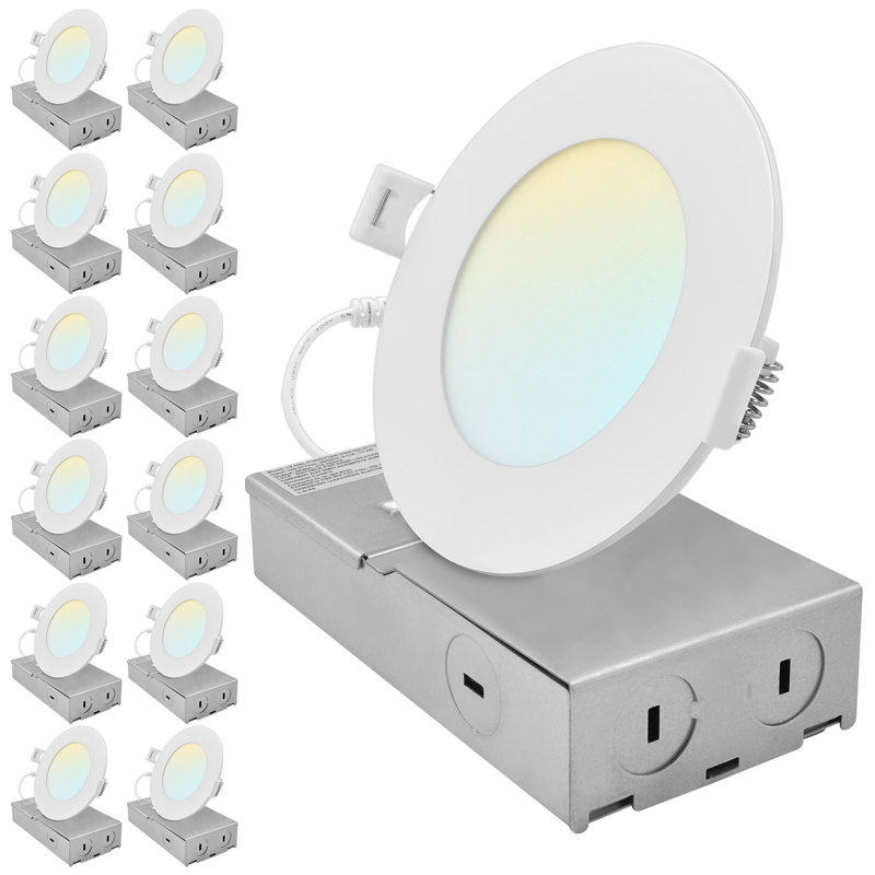 Plafonnier encastré à DEL sans lumière 4cc Luxrit