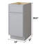Base de meuble-lavabo simple 15 po seulement-95290458