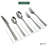 Elyon Hammered Reflective Silver 20-piece Flatware Set, Stainless Steel, Service For 4