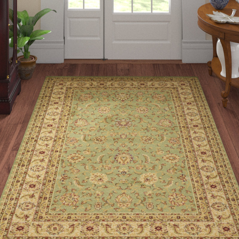 Tapis oriental Niles, Rectangle 9 pi x 12 pi, Vert